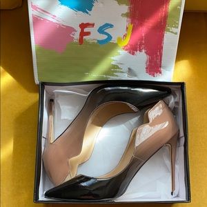 Beautiful ombré women’s stiletto pumps size 14